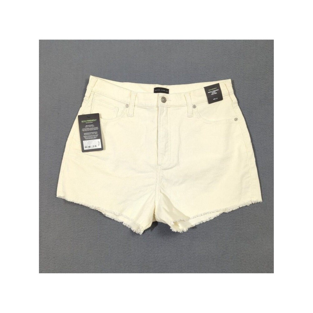 Silver Jeans Shorts Women's 31 Off White Highly Desirable Eco Friendly Corduroy
